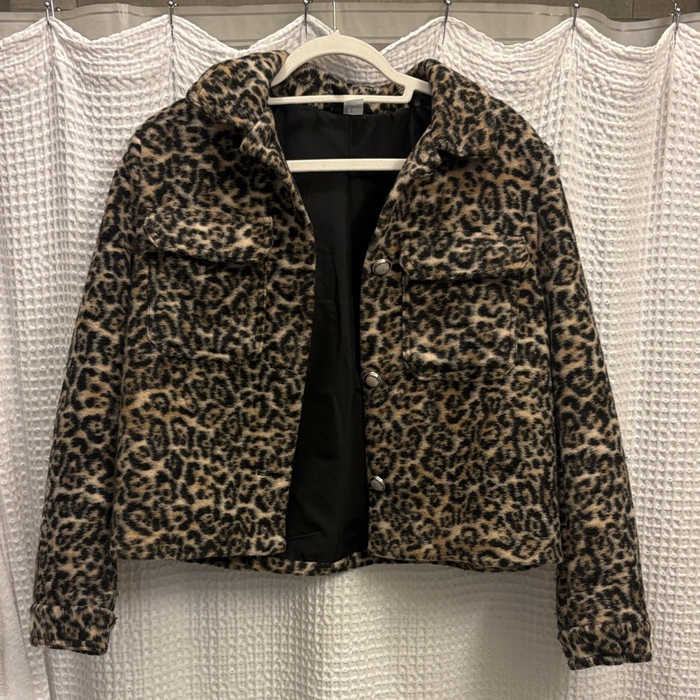 H&M Black and Brown Teddy Jacket